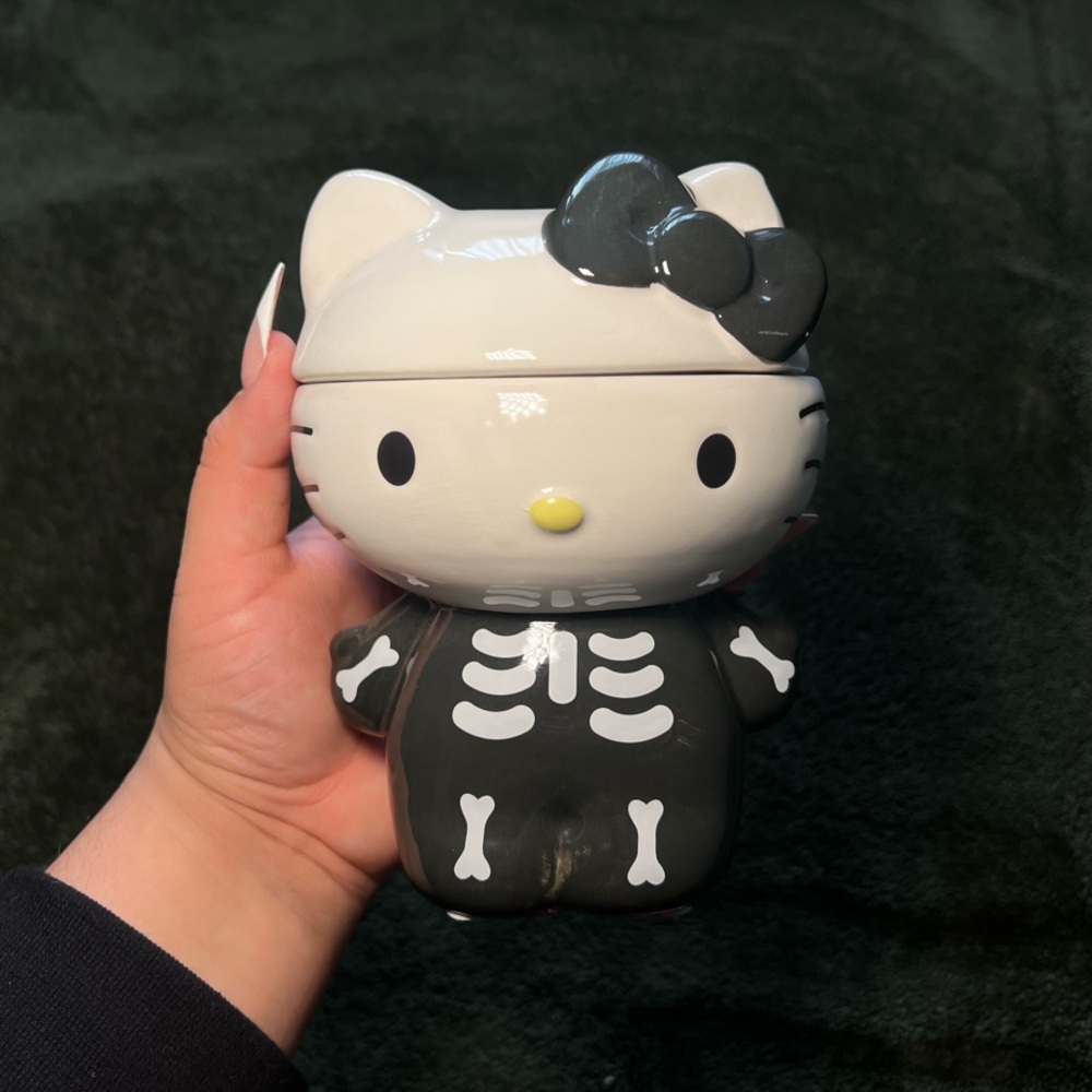 Hello Kitty Skeleton Ceramic Jar